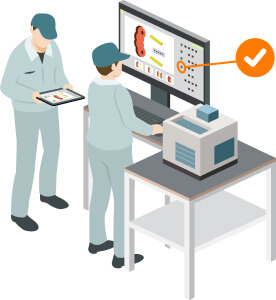 Easily record work with simple inputs in tablets or PCs